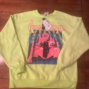 Goosebumps neon green sweatshirt